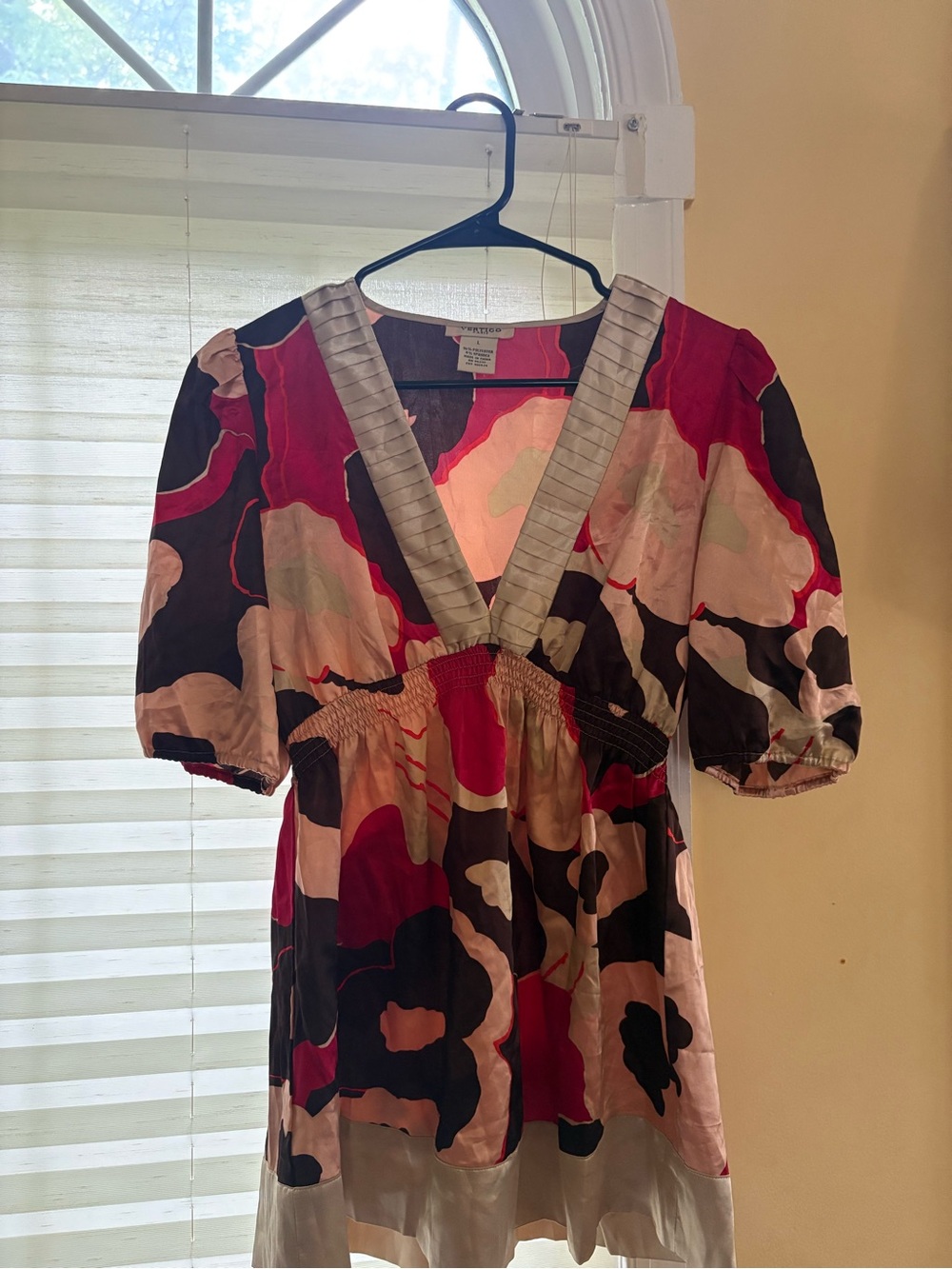 Y2K Pink Multi-Color V-Neck Tunic